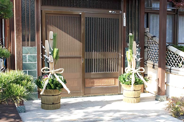 本格門松1.4m設置イメージ